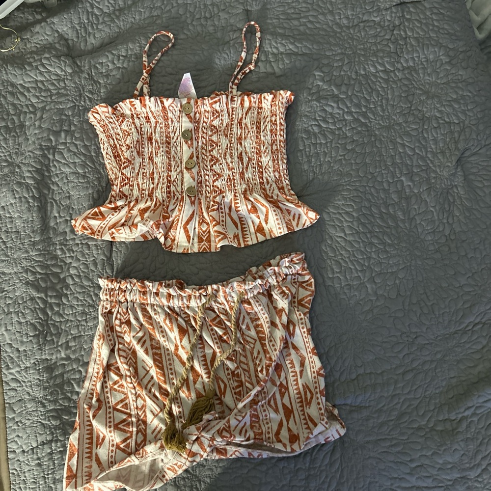 No Boundaries Tribal Print Two-Piece Set